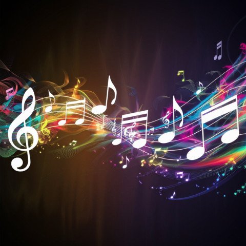 mage vibrantly depicts music